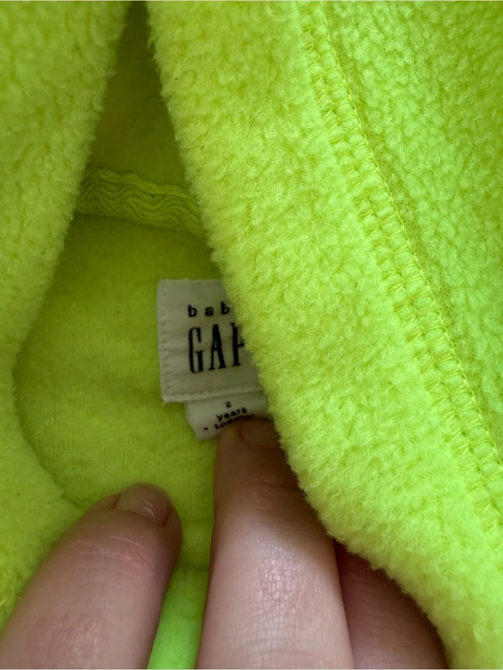2T Neon Gap Hoodie